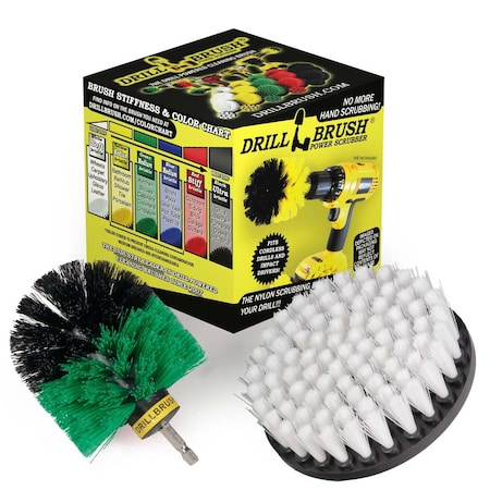 Drill Brush Power Scrubber By Useful Products 5 in W 5 in L Brush, Variety S-W5GO-QC-DB